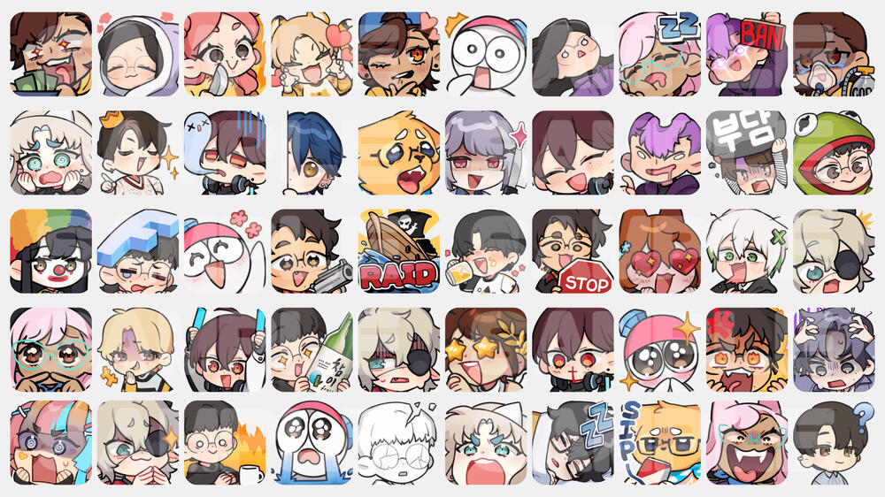 A collection of emote comms (Not all are included)